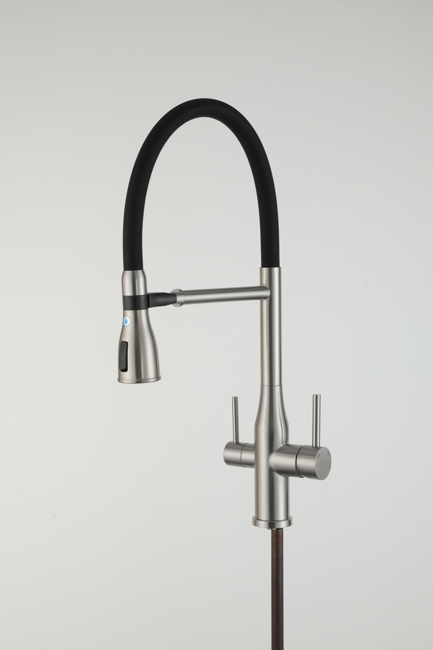 VÒI BẾP CAO CẤP 3 ĐƯỜNG NƯỚC TÍCH HỢP RO NHẬP KHẨU NGA GAPPO G4399-75 CẦN MỀM ĐẦU CHỤM LOE MÀU INOX - HÀNG CHÍNH HÃNG