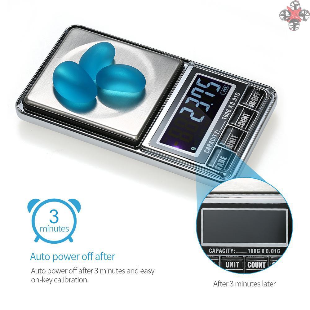 Cân Điện Tử Mini Bỏ Túi 1000gx0.1g