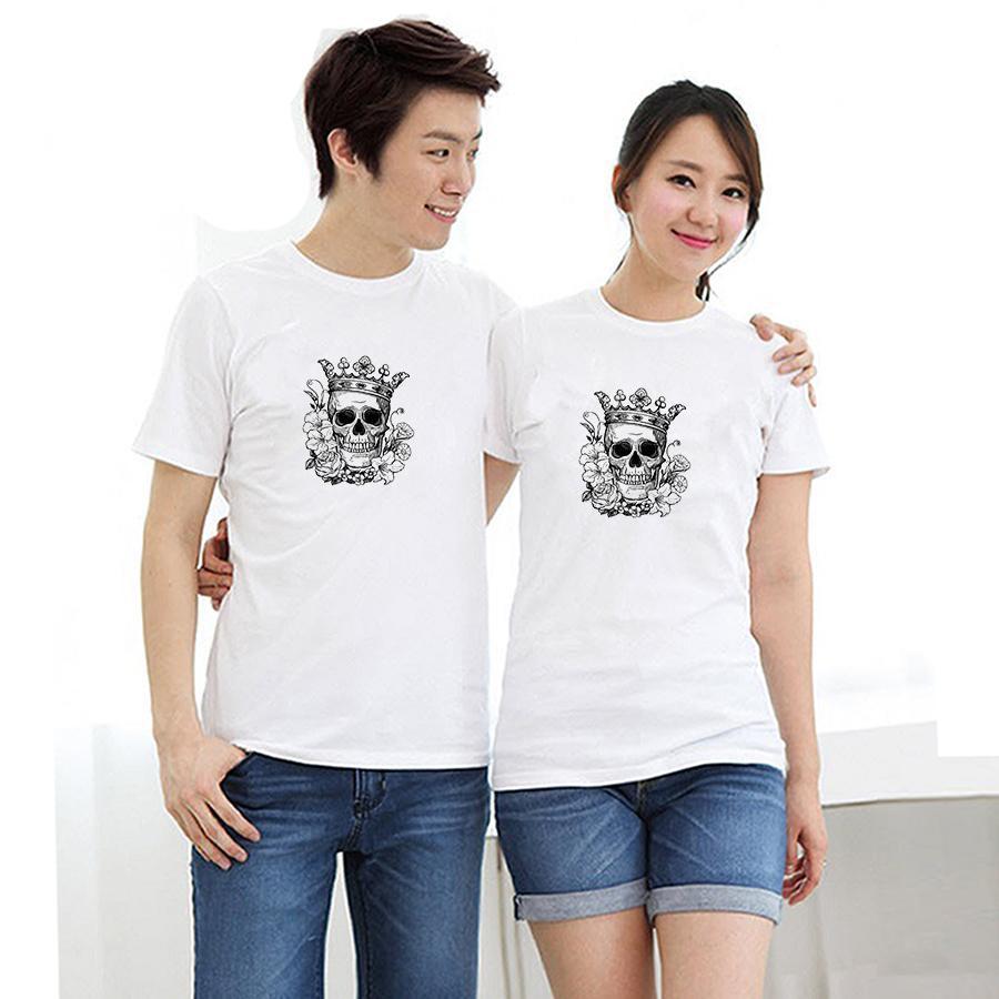 Áo thun cặp đôi in hình quỷ vương form rộng phong cách hàn quốc