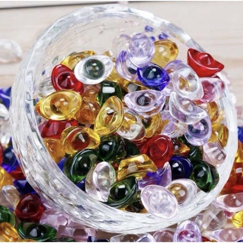 Kim Nguyên Bảo - Thỏi vàng pha lê phong thủy Thần Tài may mắn size 1.5 cm
