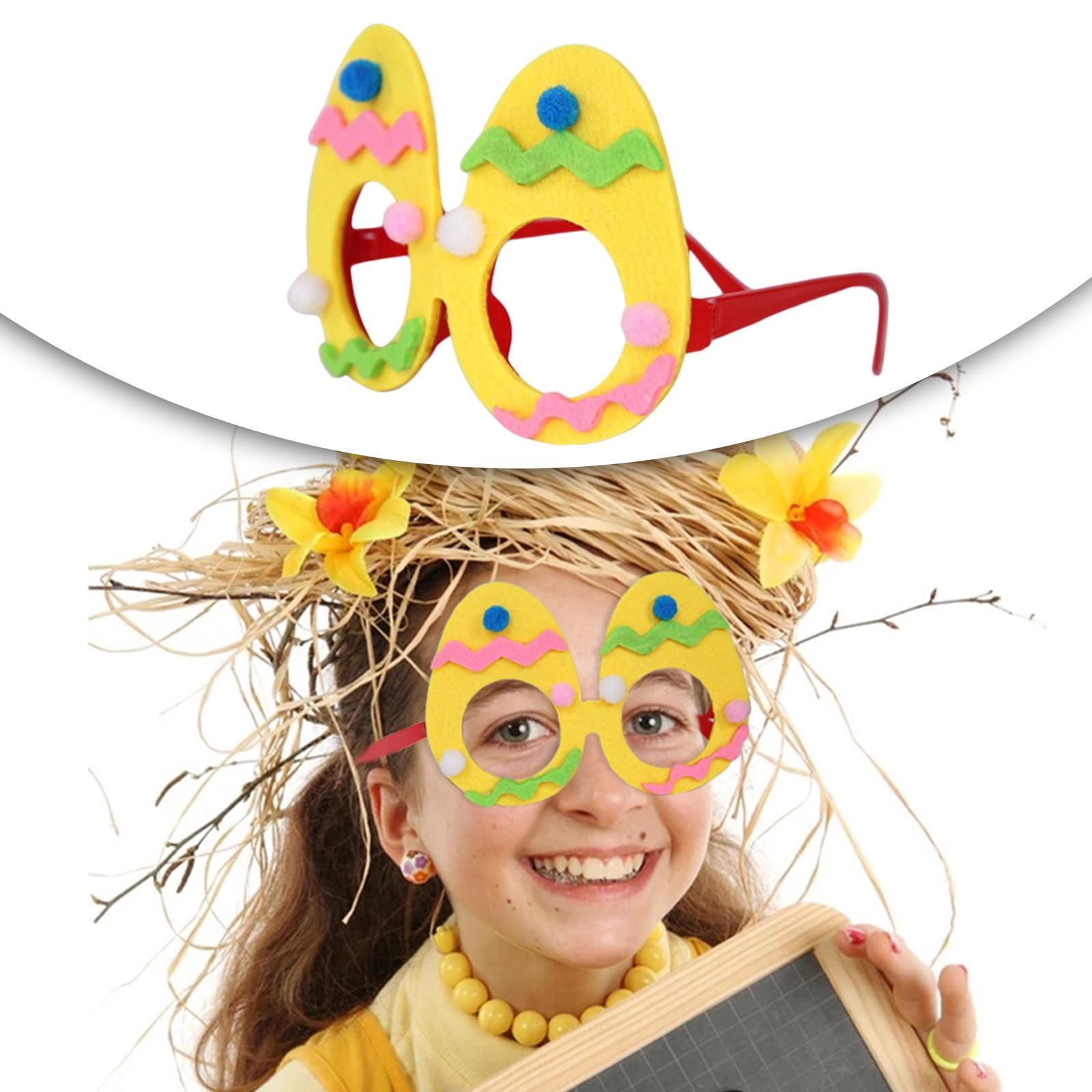 2x Cute Easter Glasses Boys Girls Gifts Eyewear for Birthday Party Decorations