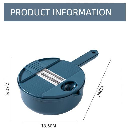 Set bộ nạo rau củ đa năng 9 in 1, rổ bào rau củ thiết kế thông minh, cực tiện lợi