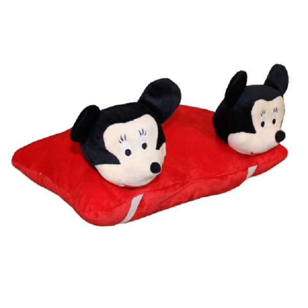 Gối đi xe máy 2 đầu hình chuột Mickey