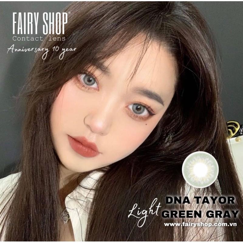 Kính Áp Tròng DNA TAYLOR GREEN GRAY light 14.0mm - Kính Áp Tròng FAIRY SHOP CONTACT LENS Độ 0 đến 6