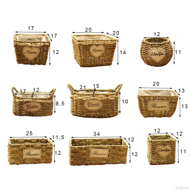 Giỏ Hoa Giả Trang Trí Nội Thất Xinh Xắn