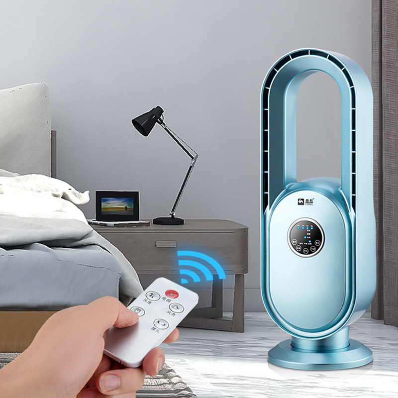 Quạt đứng làm mát không cánh màn hình cảm ứng kèm remote