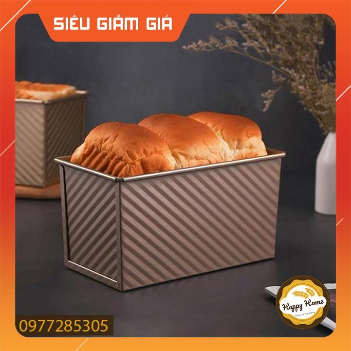 Khuôn Bánh Mì Gối/ sandwich vàng chống dính có nắp đậy 450gr CHẤT LƯỢNG CAO
