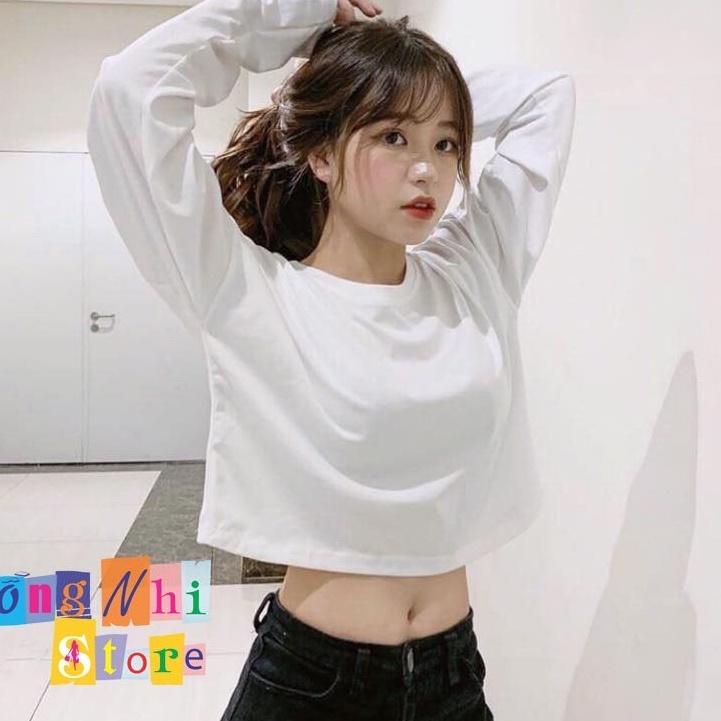 Áo Croptop dài tay - Hàng có sẵn