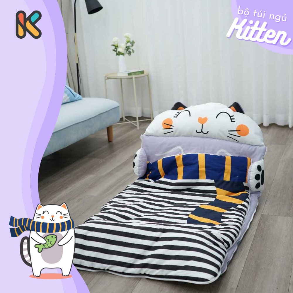 Bộ Túi Ngủ Em Bé Kitten K-Bedding