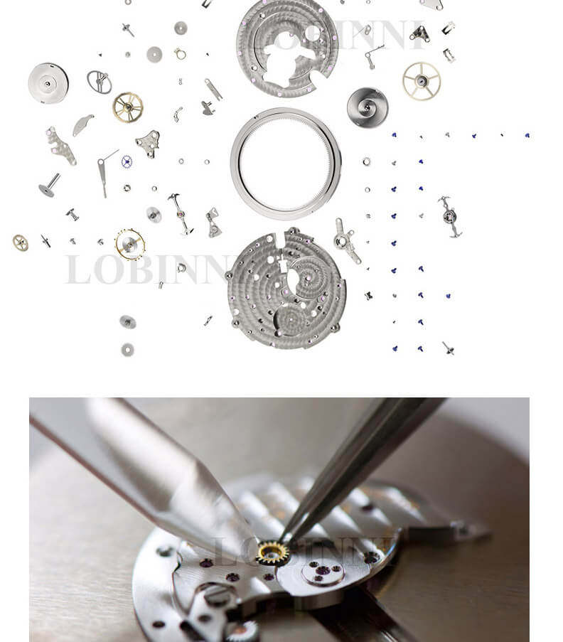Đồng hồ nam chính hãng LOBINNI L12032-2 Fullbox, Kính sapphire ,chống xước,chống nước,dây da xịn, Mới 100%,Bảo hành 24 tháng