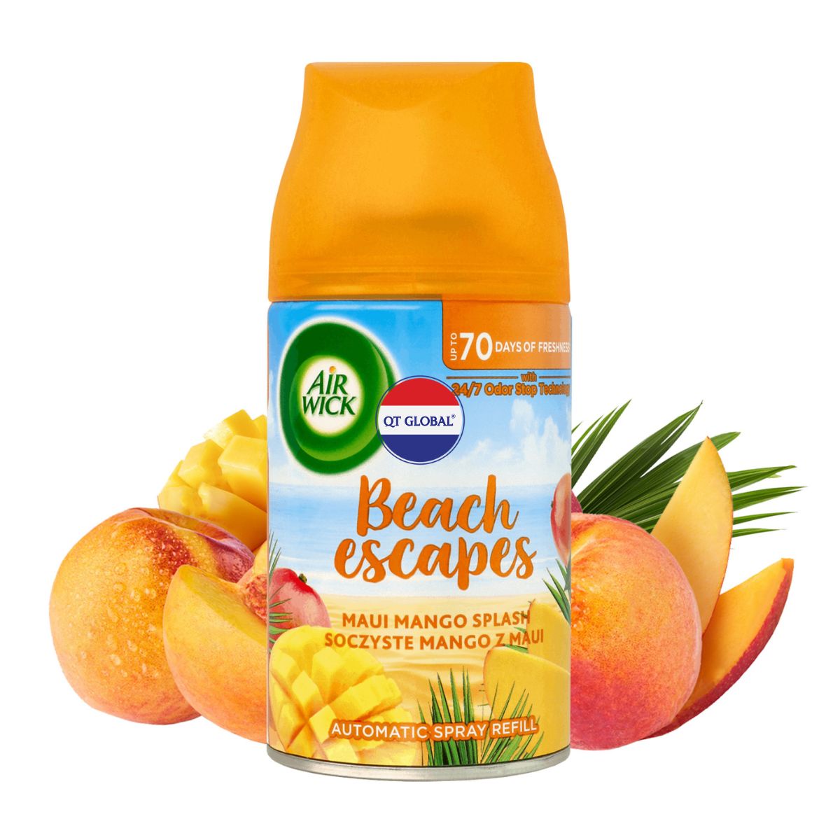 Bình xịt thơm phòng Air.Wick Maui Mango Splash 250ml QT0049 - Xoài Hawaii, gió biển