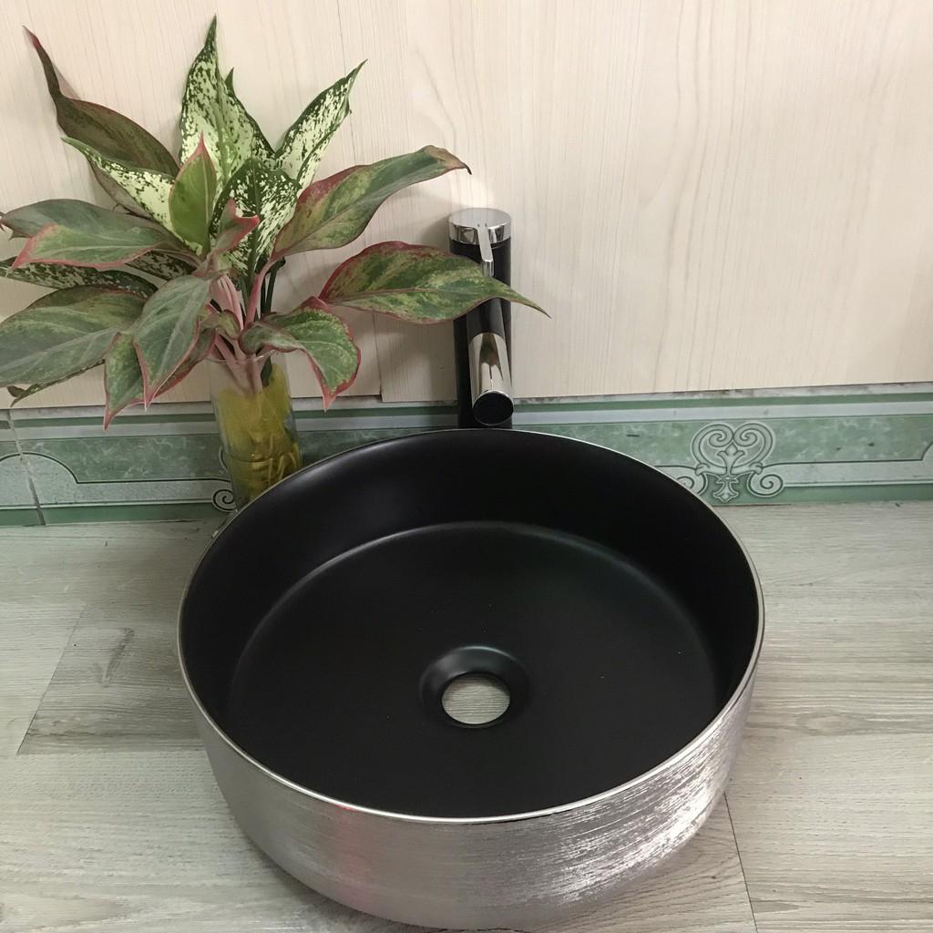 LAVABO TRÒN MẠ BẠC