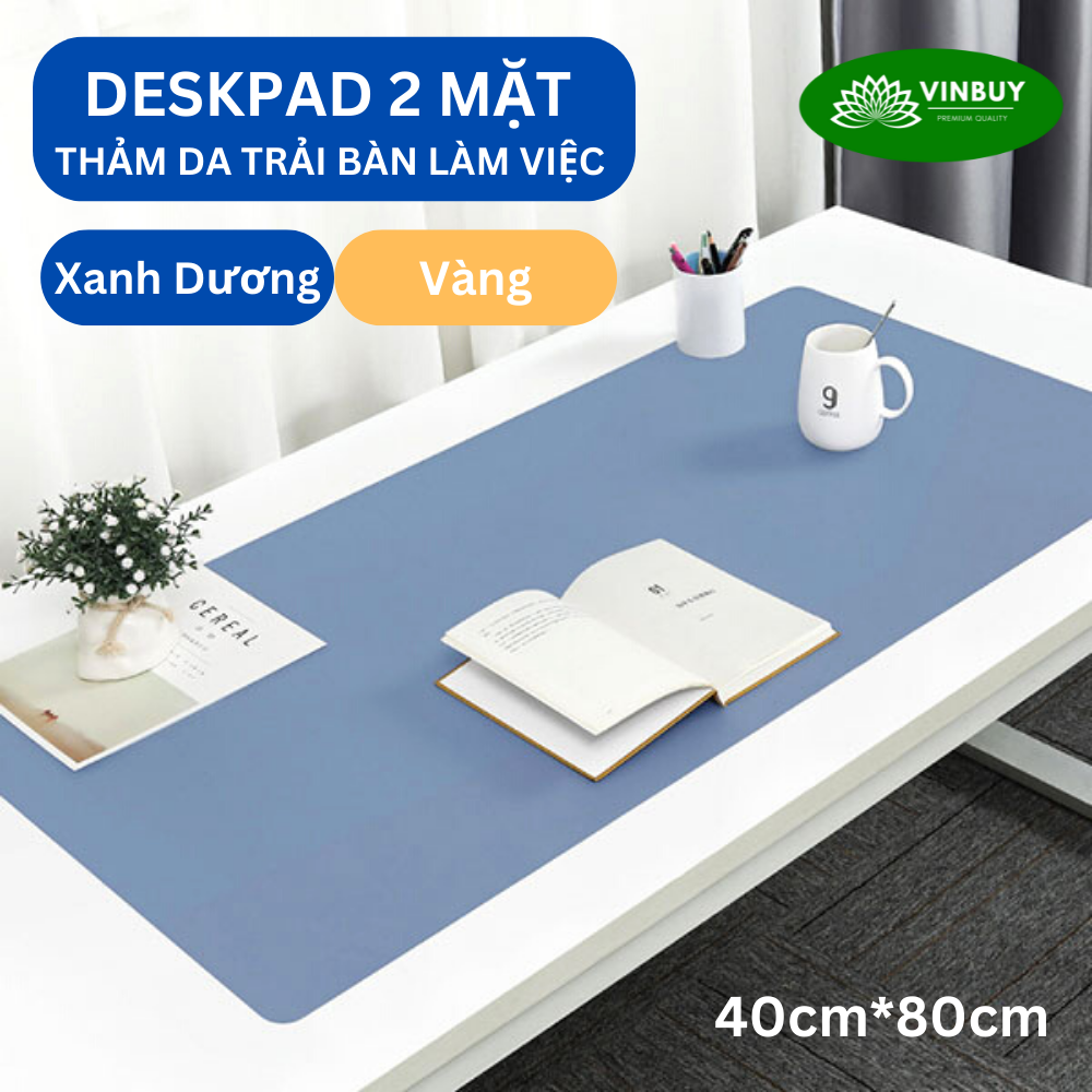 Miếng Lót Chuột Cỡ Lớn, Pad Chuột Cỡ Lớn Bằng Da Cao Cấp 40cmx80cm, Tấm Lót Chuột Thảm Da Trang Trí Bàn Làm Việc VinBuy - Hàng Chính Hãng