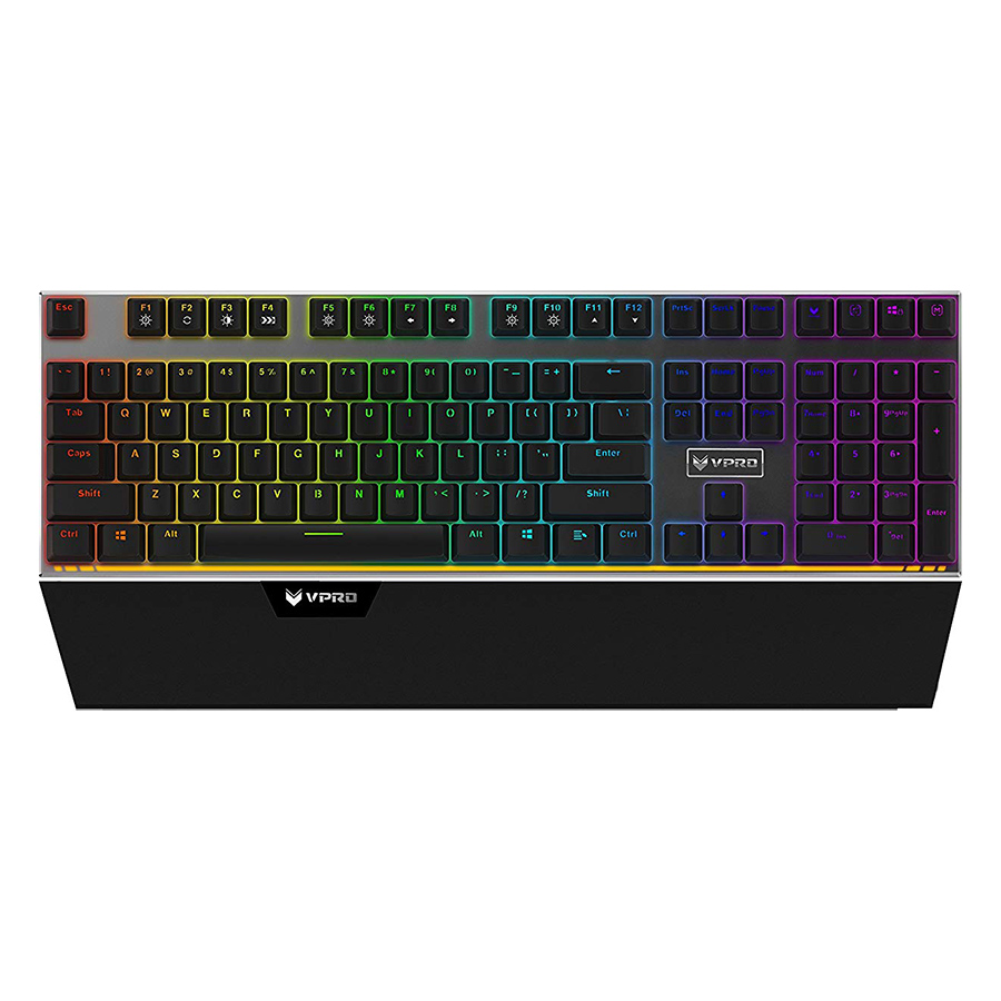 Bàn Phím Cơ Có Dây Rapoo V720S RGB Mechanical Fullsize - Hàng Chính Hãng