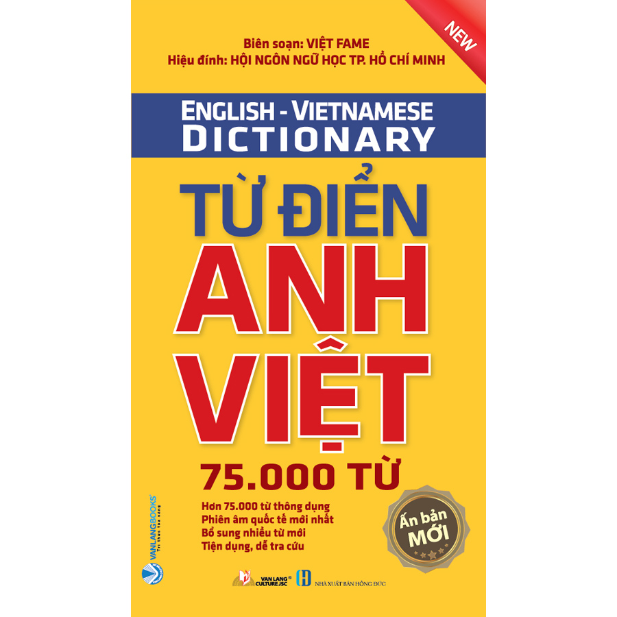 Từ Điển Anh - Việt 75.000 Từ (Tái Bản)