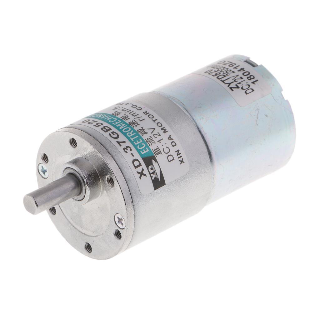 XD-37GB520 DC12V 10W 5RPM Micro Gear Motor High Adjustable Speed