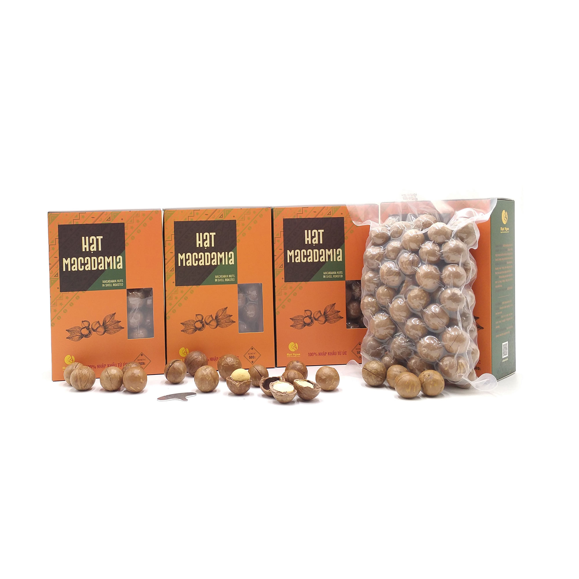 HẠT MACCA ÚC NỨT VỎ LOẠI 1 - HỘP 500G