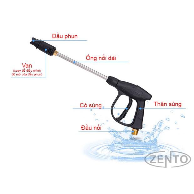 Súng sịt rửa xe và khớp nối dài súng - ren14-22mm