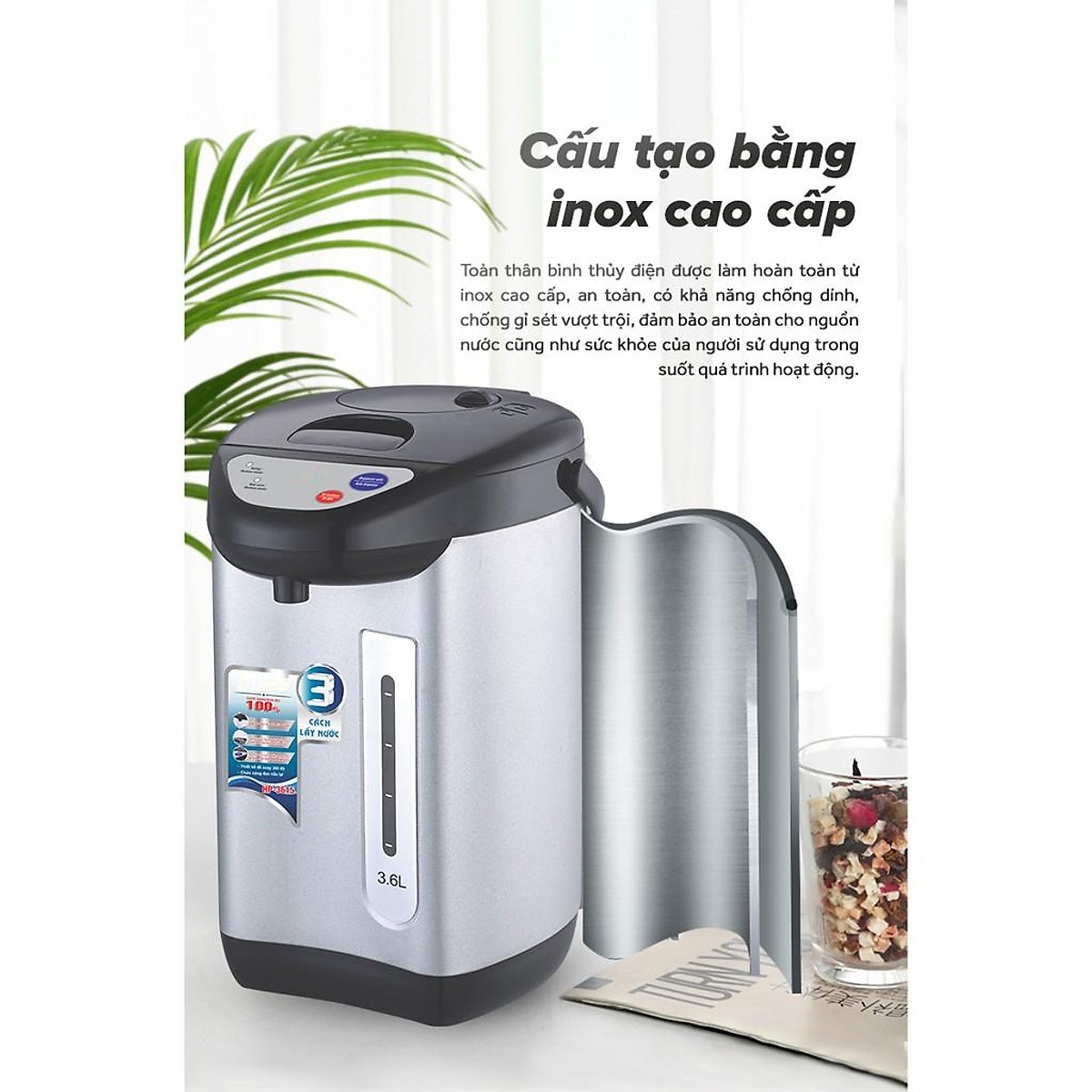 Bình Thủy Điện HP-3615 (3.6L) - Hàng Chính Hãng