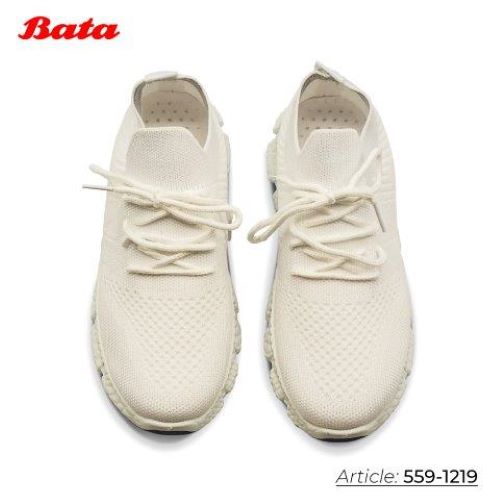 Giày sneaker nữ màu trắng Thương hiệu Bata 559-1219