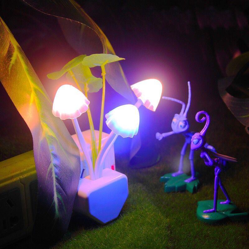 Đèn Ngủ Led Cảm Biến Ánh Sáng Hình Nấm - Đèn Ngủ Cảm Ứng Kiểu Dáng Hình Nấm Sáng Tạo - GDNC0342