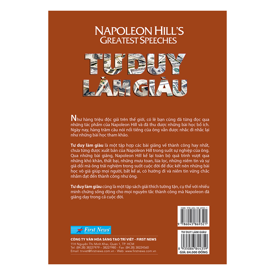 Sách Tư Duy : Tư Duy Làm Giàu - First News