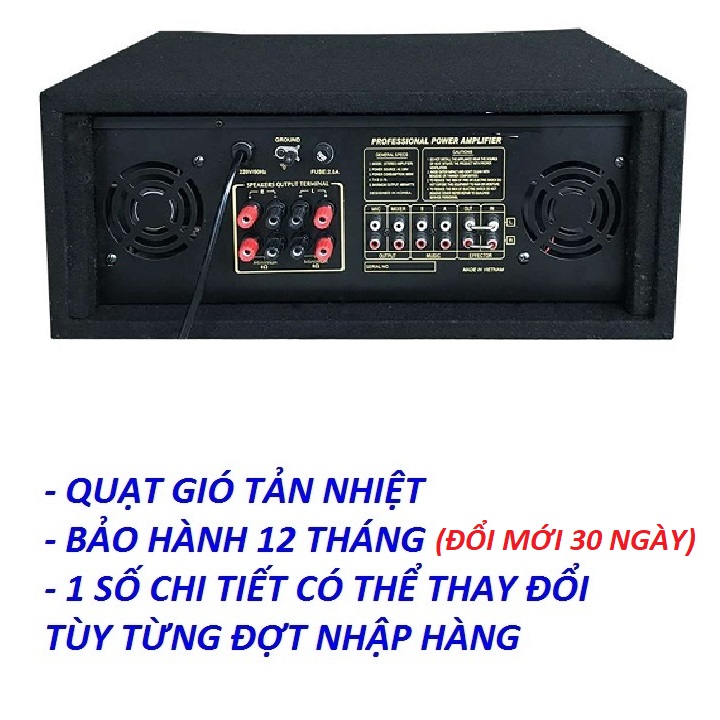 Amply karaoke Bluetooth SANKIO SK 9900 phiên bản bọc nỉ - 20 sò Công Suất Lớn, tích hợp EQ - Hàng chính hãng