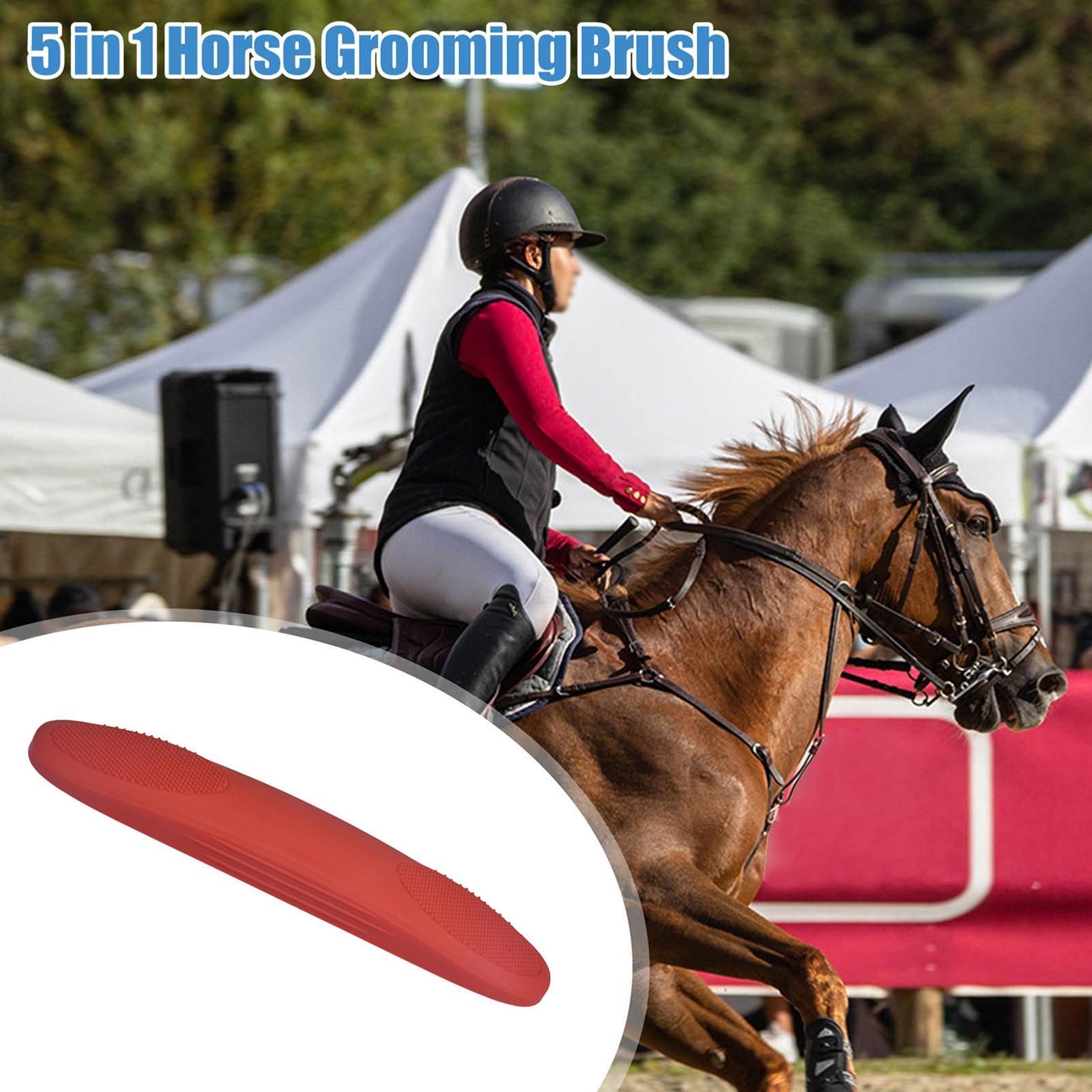 6in1 Horse Brush Detangling Hair Comb Pet Hair Cleaning Horse Grooming Brush