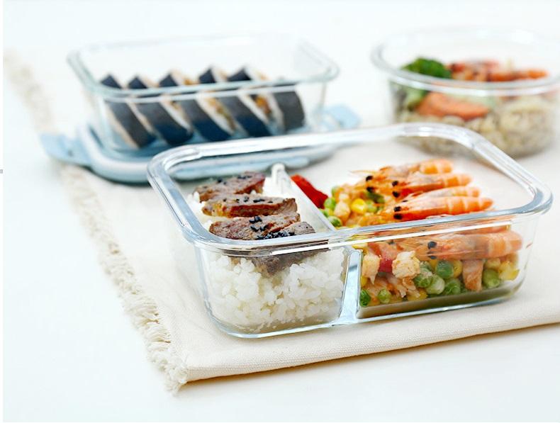 Bộ Hộp Cơm Giữ Nhiệt Thủy Tinh Văn Phòng Cao Cấp - Kèm Túi Xách Và Hộp Đựng Đũa Thìa - Loại Tốt