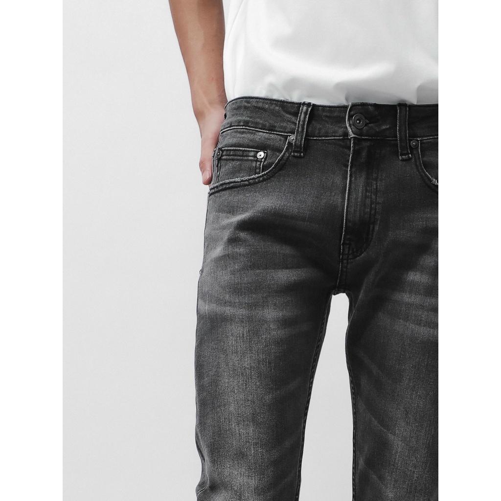 Quần jean xám wash DF form slimfit - 221216 | LASTORE MENSWEAR