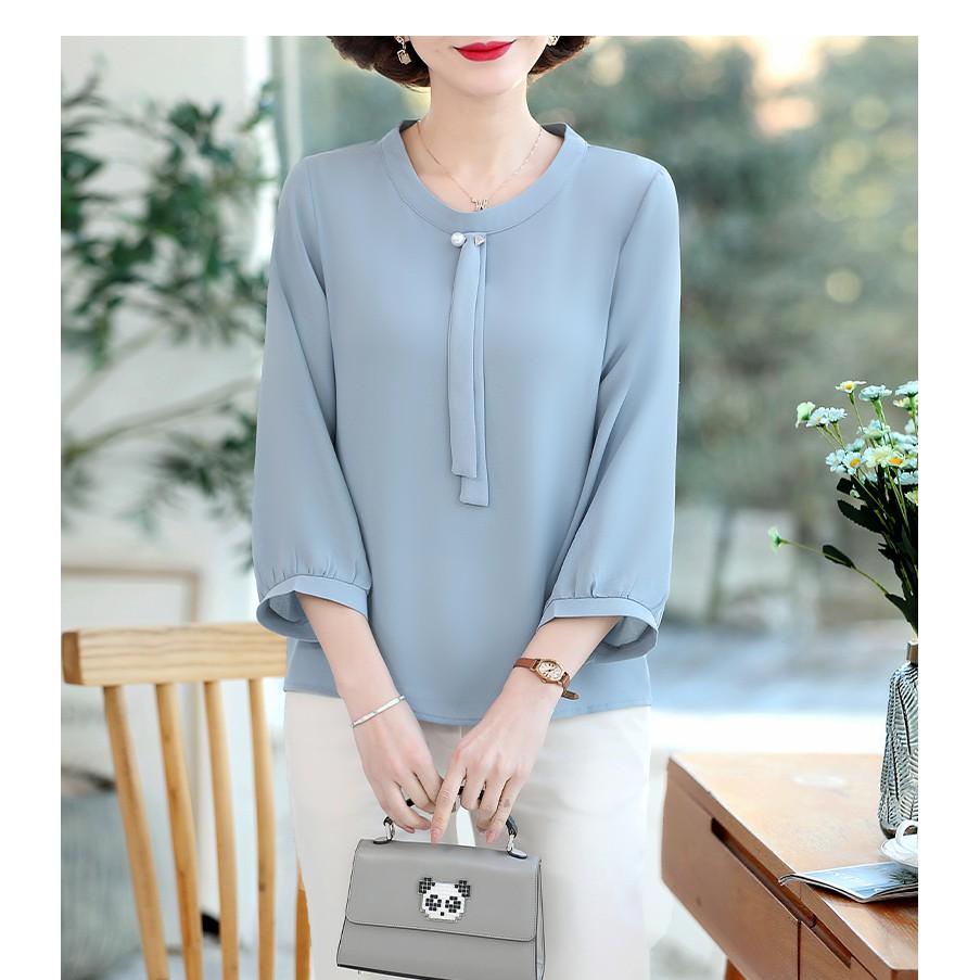 áo kiểu trung niên thanh lịch (thoitrangbigsize05) n49-221