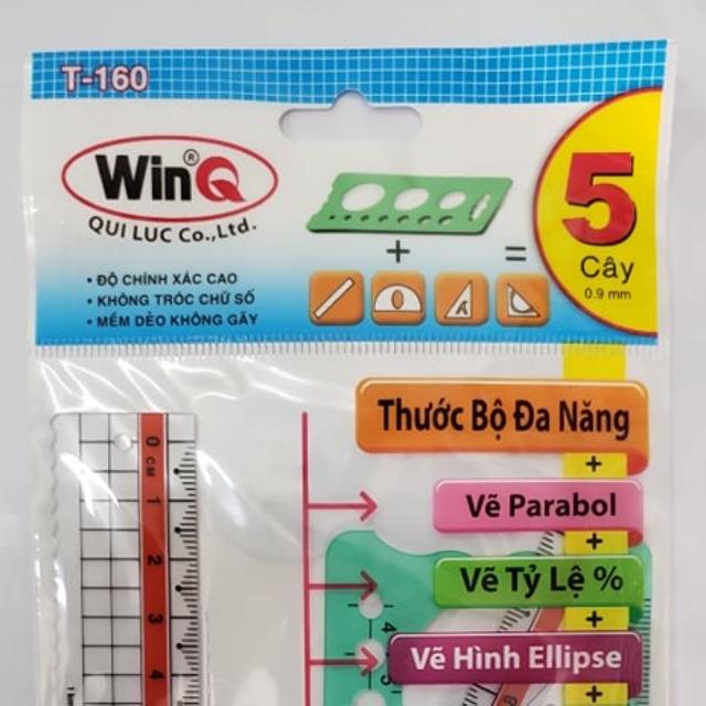 Bộ thước nhựa dẻo đo độ WinQ T160