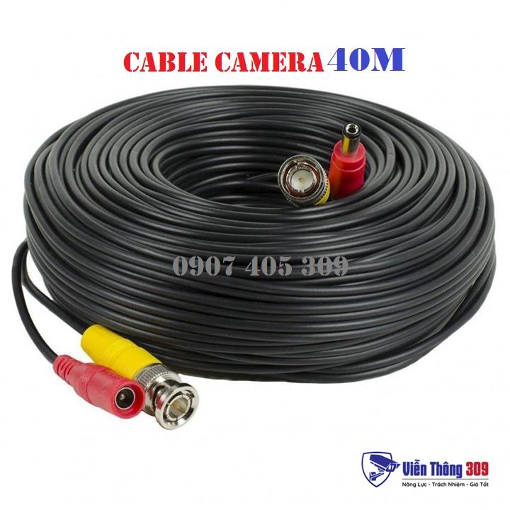 ️ Cáp tín hiệu camera liền nguồn 10/20/30/40m có nguồn và đầu BNC tiện lợi, dễ sử dụng