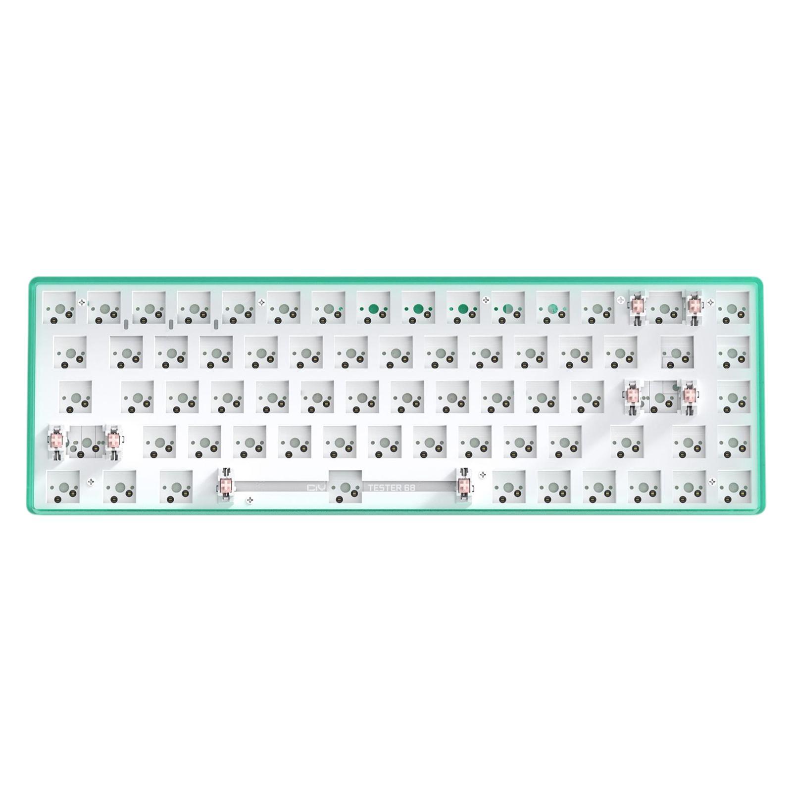 68Keys Tester68 Mechanical Keyboard Kits ,Two Modes 2.4G/Bluetooth 5.0 ,Silicone