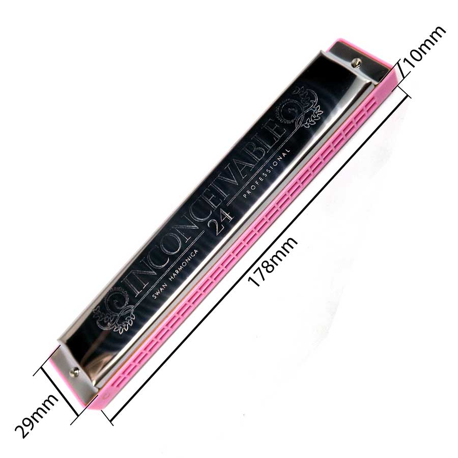 Kèn Harmonica Tremolo 24 lỗ Swan Inconceivable  SW24 Cơ Bản Key C