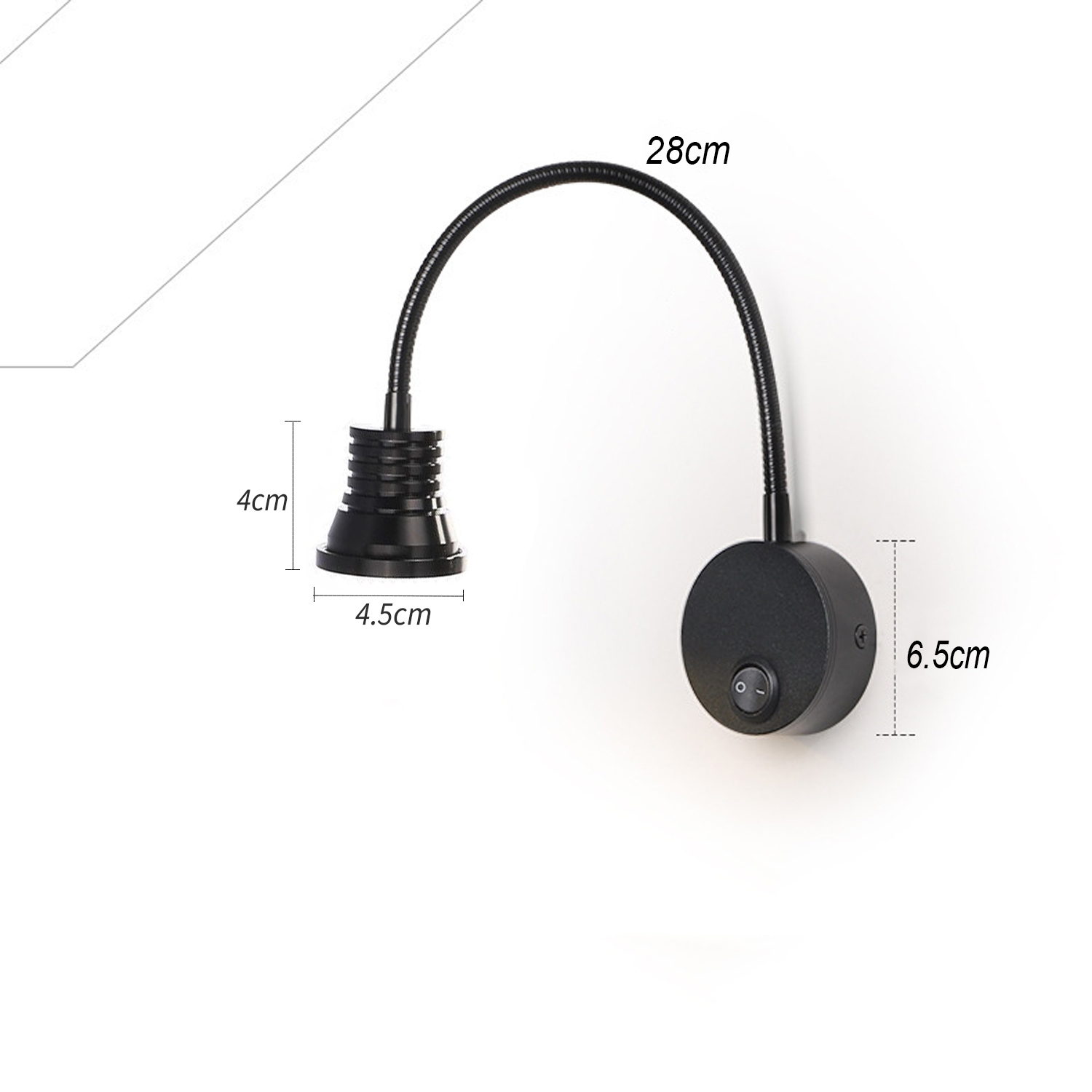 Đèn đọc sách đầu giường Led 3W-220V, Đèn rọi gắn tường 3 bóng siêu sáng soi tranh trang trí phòng ngủ, Phòng khách, Nhà hàng, Khách sạn, Showroom