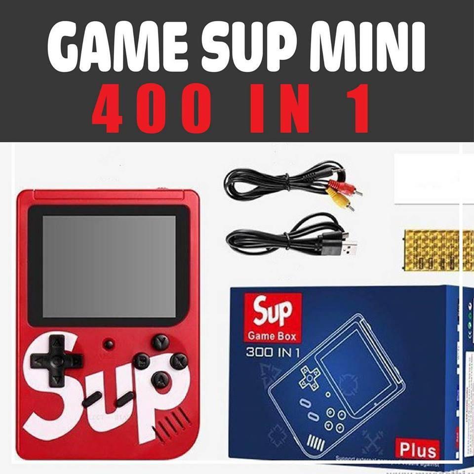 MÁY CHƠI GAME ĐIỆN TỬ CẦM TAY SUP - 400 TRÒ CHƠI THẦN THÁNH (màu đỏ/vàng))