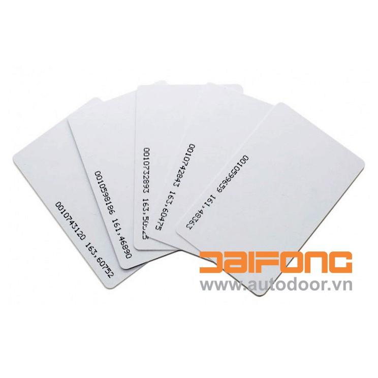 Combo 10 thẻ từ cảm ứng dạng card bỏ ví , tần số 125Khz - màu trắng