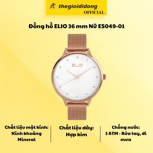 Đồng hồ ELIO 36 mm Nữ ES049-01 - Hàng Chính Hãng