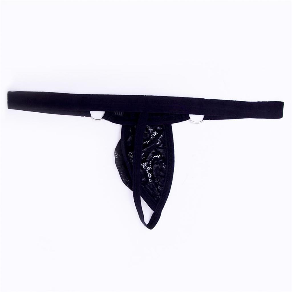 2-3pack Men's 1-Pack Sexy lace Underwear G-string Thong T-back Briefs Shorts
