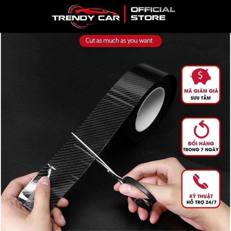 Decal Nano Dày - Dẻo Đa Năng, Chống Thấm, Chống Trầy Xước Cuộn Dài 3 Mét - Vân carbon - băng dính trong suốt - Đen Carbon