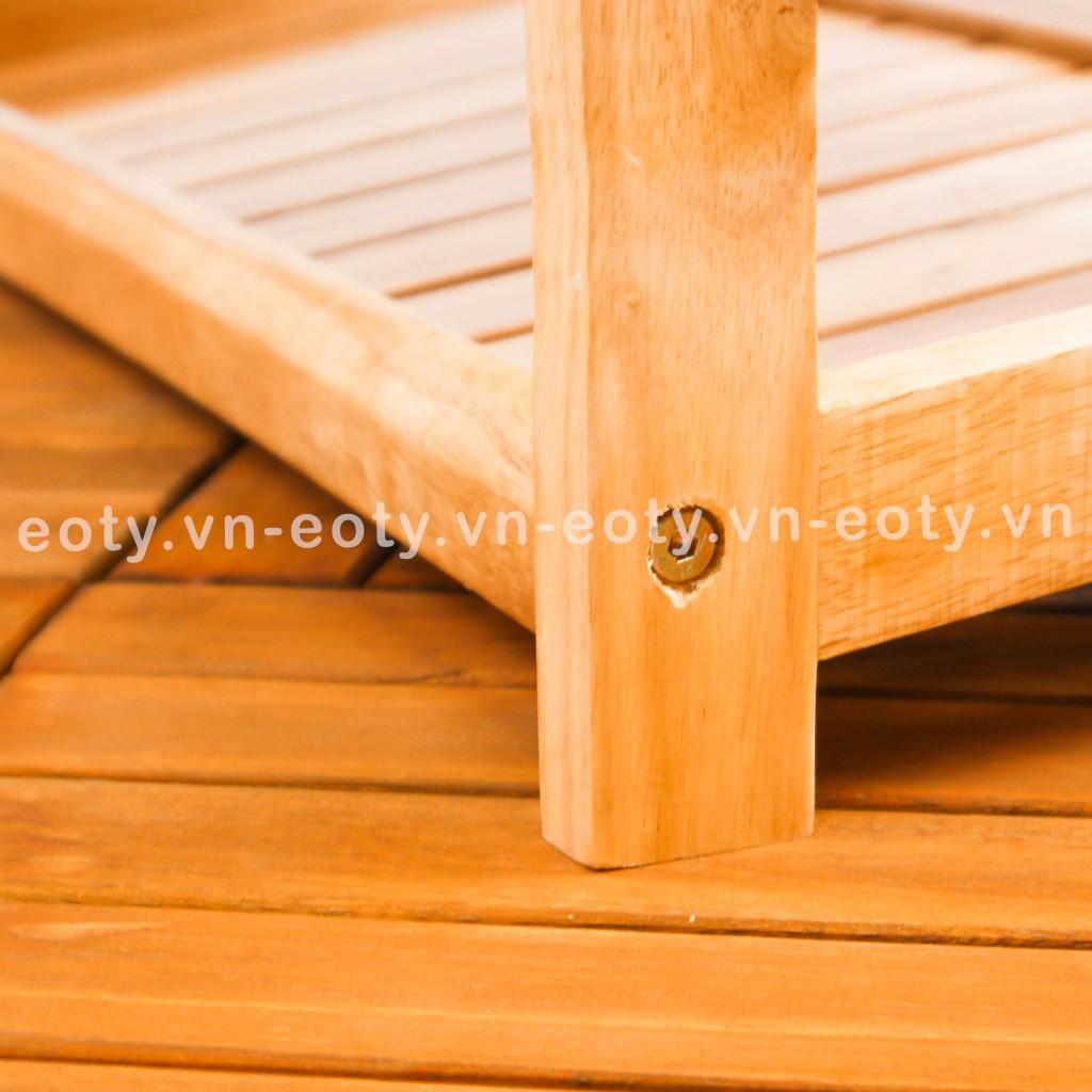Kệ để giày dép 3 tầng, 4 tầng, 5 tầng có móc sắt 60cm gỗ cao su