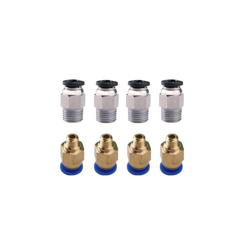 10pcs/lô đầu nối khí nén PC4-M10 cho máy in 3D Bộ phận ghép nối nhanh Bowden.