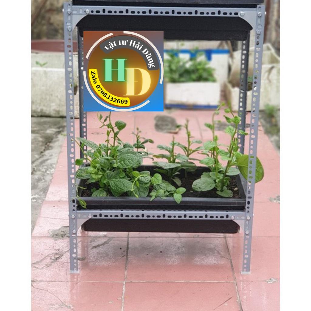 Kệ trồng rau 2 chậu ,3 chậu phù hợp với nhiều loại khay nhựa đa năng