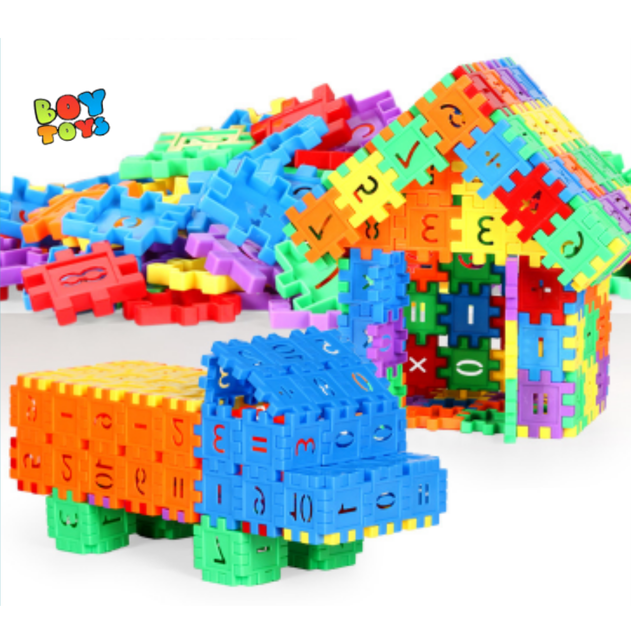 Bộ đồ chơi lắp ghép, xếp hình khối nhựa xây dựng Building block thú vị phát triển tư duy cho bé