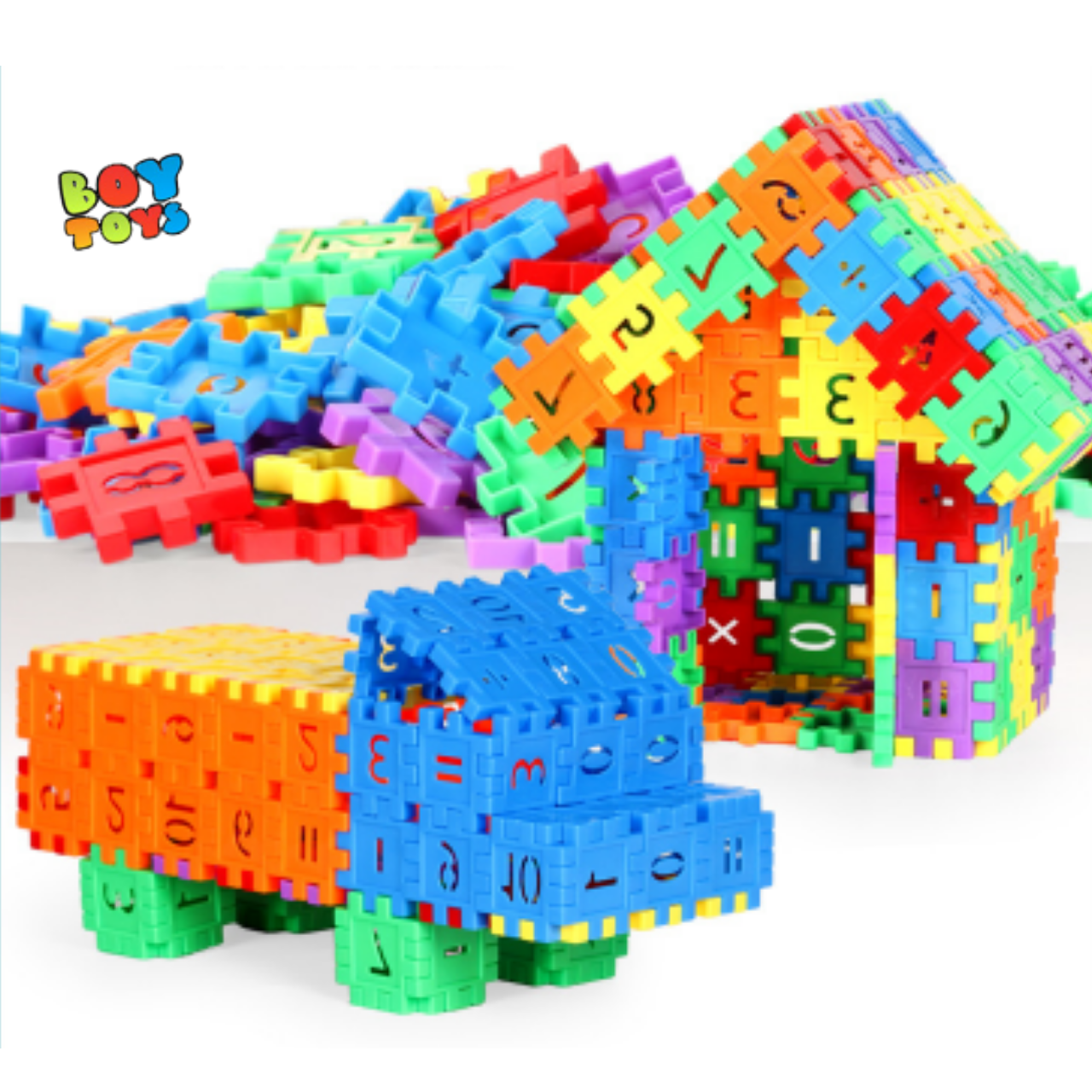 Bộ đồ chơi 50 khối nhựa xây dựng Building block thú vị để bé chơi vui vẻ