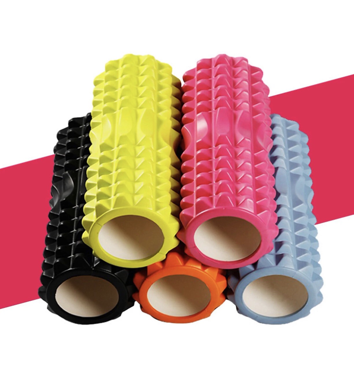 Con Lăn Foam Roller Massage Gai 33cm - Ống Lăn Dãn Cơ Tập Gym, Yoga, Thể Hình