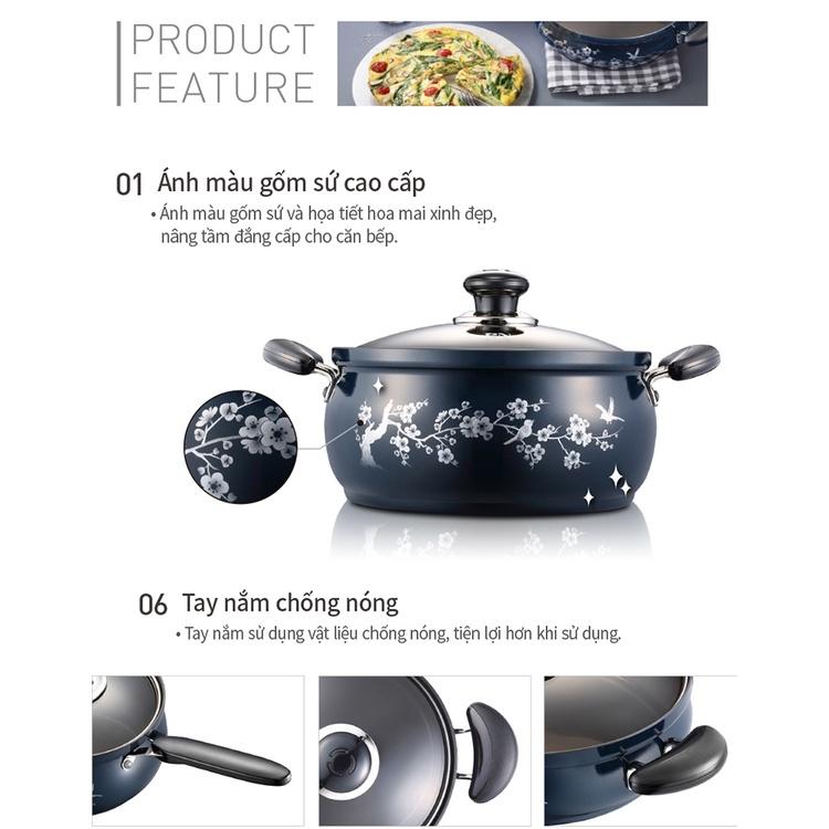 Nồi casserole nhôm hiệu PN FMPT-24C(IH) - Hàng chính hãng