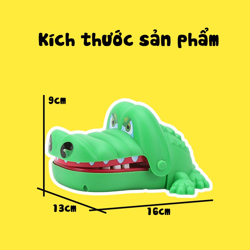 Đồ chơi cá sấu cắn tay Crocodile dentist -Trò chơi khám răng cá sấu chất liệu nhựa ABS an toàn cho bé giá rẻ cute - Đồ chơi bác sĩ khám răng cho cá sấu vui nhộn cho gia đình - Quà tặng sinh nhật