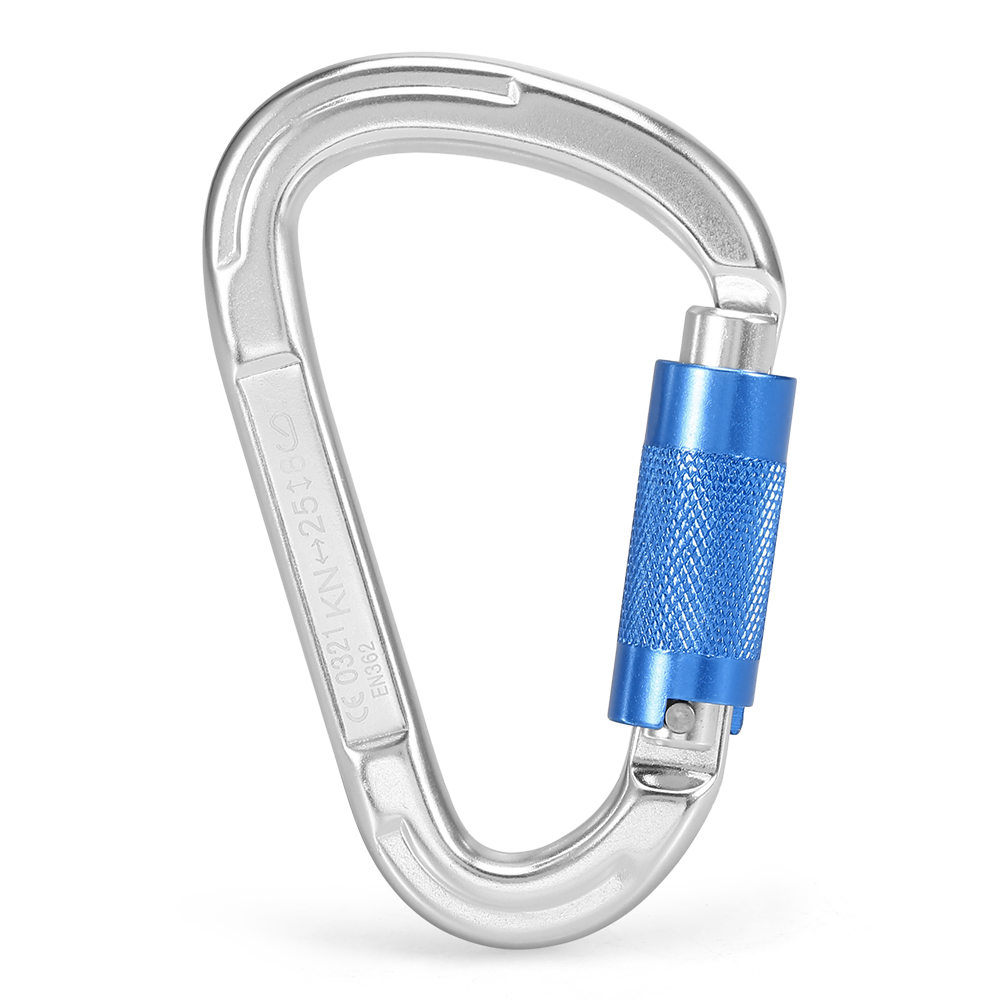 Cổng khóa xoắn Carabiner , vòng khóa chữ D tự động đa năng cho hoạt động ngoài trời